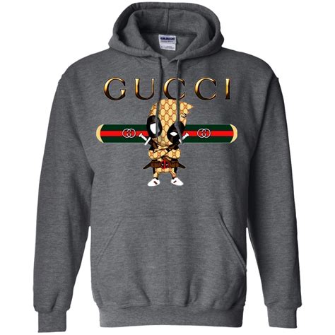 black and red gucci hoodie|Gucci deadpool hoodie.